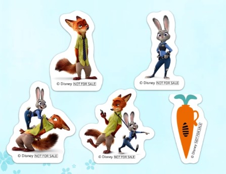 ズートピア　フレークシール