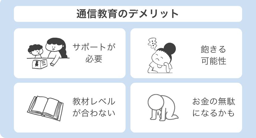 通信教育デメリット
