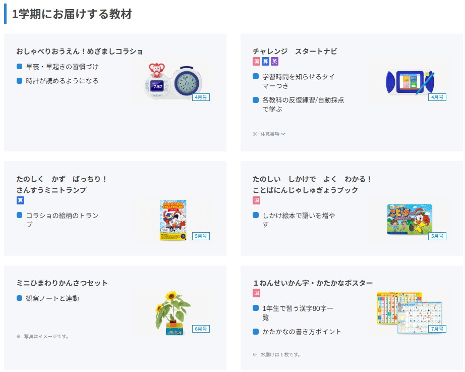 チャレンジ1年生付録
